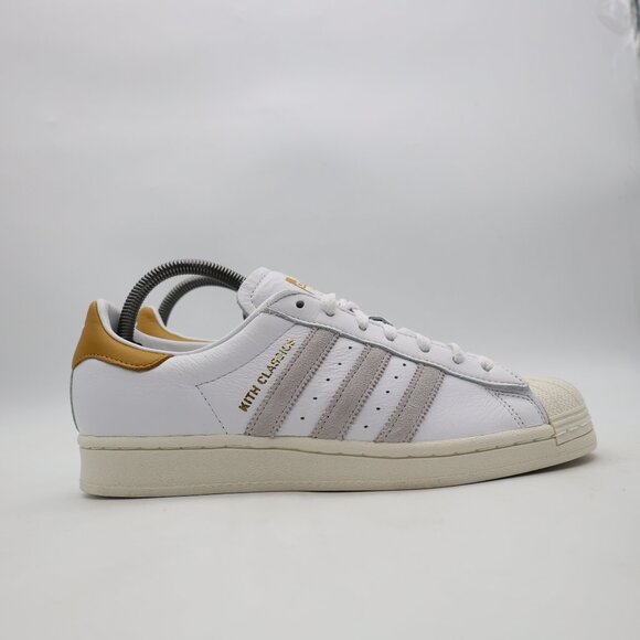 NWOB Adidas Kith X Superstar Classics Men’s Size 8 White Casual Sneakers - Picture 1 of 10